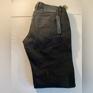 NWT Cult of Individuality Rebel Straight Black Cotton Jeans Mens Size 38x33